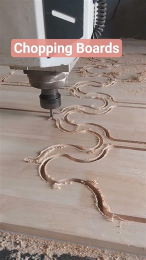 Make Chopping Board On Cnc Machine #choppingboard #cnccutting #viral