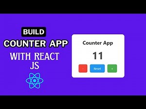 Build This Simple Counter App With React JS In 16 Minutes | React Tutorial For Beginners