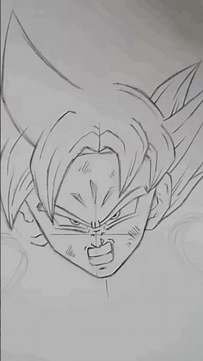 how to draw Goku hair