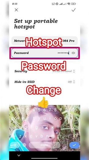 How to Change Hotspot Password in android | Hotspot ka Password kaise change kare#shorts​ #settings