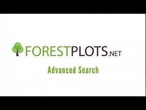 Using the Advanced Search in Forestplots.net