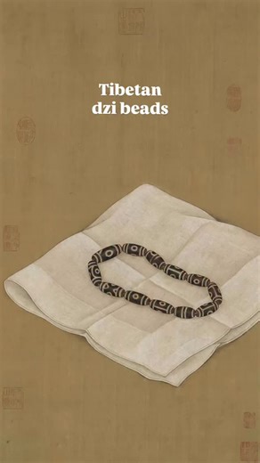 ArtofBuddhaDharma on Instagram: "Dzi bead: གཟི། are sacred agate beads from Tibetan culture, known for their distinctive “eye” or line patterns. They are often called “heaven beads” and are traditionally worn as amulets or used in spiritual practice. The true origin of dzi is ancient and mysterious. Many trace them back to the pre-Buddhist Bon tradition of Zhang Zhung. Later, Tibetan Buddhism adopted them as powerful spiritual objects. Authentic old dzi beads are extremely rare and usually passe