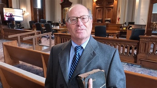 Ross County - Kevin L. Shoemaker (D) was sworn in as President of City Council, using the family Bible of his father, locally famous Ohio legislator and Lieutenant Governor Myrl Shoemaker. Hear my interview of him below. He won election over incumbent Joe Gieringer (R). | Scioto Post