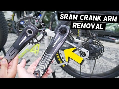 HOW TO REMOVE REPLACE SRAM SX NX CRANK ARM ON BIKE BICYCLE