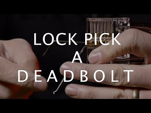 Lock Pick a Deadbolt + Padlock with tools & improvised tools.