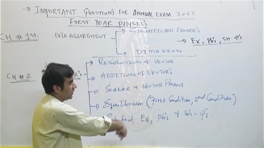 3.2K views · 165 reactions | YouTube :- https://youtu.be/Wy4OU3Nmu9Y 1st Year Physics Syllabus for F.sc Exam By Sir Izhar Ullah . June 2022 Edit & Render by Muhammad Ibrahim Khalil | Quality Coaching Academy QCA | Facebook