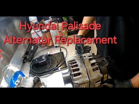 How to replace alternator on Hyundai Palisade