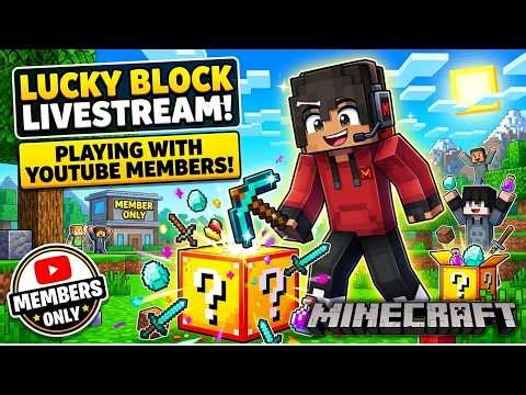 Lucky Block with YT Members 😁 || Minecraft || #minecraft #luckyblock