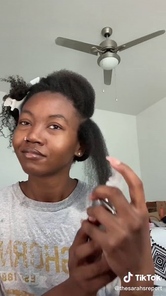 Trying the colorwow dream coat anti-humidity treatment on type 4 natural hair! #silkpress #blowout #frizzfree #naturalhair #type4hair #humidityhair