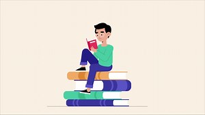 Download Young Man Reading Book for free