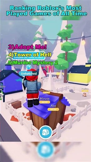 RANKING MOST PLAYED ROBLOX GAMES OF ALL TIME !😱 #roblox