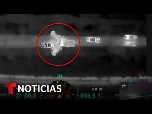 Captan en video el presunto ataque con drones a militares mexicanos | Noticias Telemundo