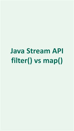 Filter VS Map in Java8 | Java Academy