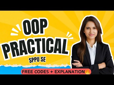 SPPU All OOP Practicals 🔥| Free Codes + Explanation + Guidance | SPPU Second year | @HK_OFFICIAL_