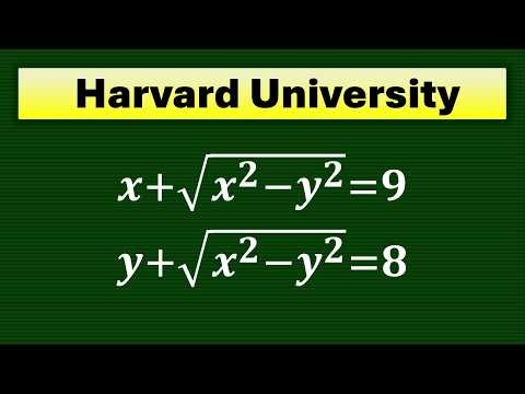 Harvard Math Tournament Problem 🤯 Can You Solve This System?