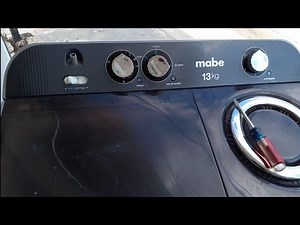 how to repair mabe washing machine with 2 tubs that passes the water to the dryer if it drains under