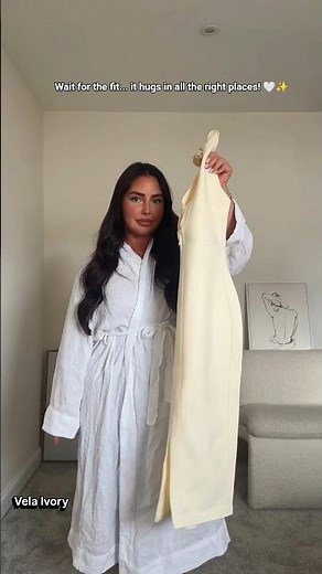the dreamiest cream bodycon midi dress 😍 style inspo #shorts #outfitinspo #viral