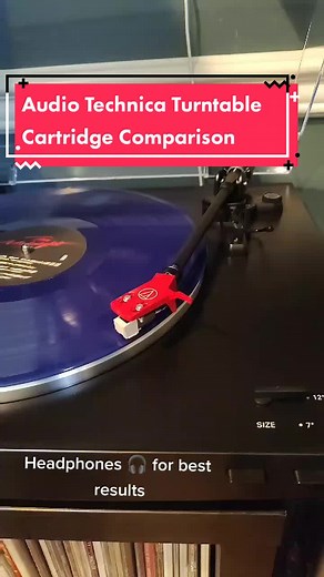Audio Technica Turntable Cartridge Comparison #audiotechnica #vinyl #audiophile