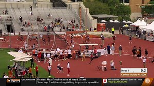 LSU rolled out a new team of Armstrong, Phillips, Beard-Brown, and Davies in the 4x100 to take 🥇 in their heat! The C team's time of 44.31Q is the third top-10 ranking for Tigers in the 4x100 relays for the women this season. #GeauxTigers | 📺 Longhorn Network | LSU Track & Field