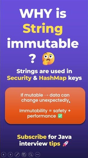 Why String Is Immutable in Java 🤔#shorts #javashorts #interviewshorts