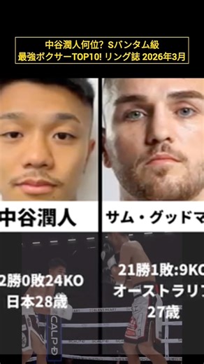 Where did Ring Magazine rank Junto Nakatani? 🥊Top 10 Super Bantamweight Ranking❗️ #boxing #NaoyaI...