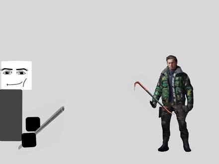 刀战(动画练习👿#暗区突围 #罗布乐思 #1v1单挑 #对淘