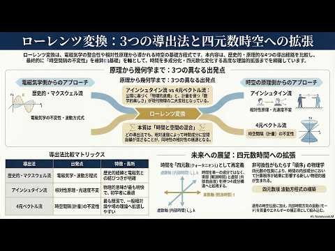 【ローレンツ変換】四元数時空への拡張