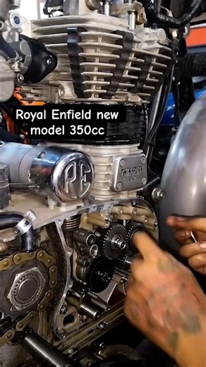 royal Enfield new model 350cc timing setting ⚡ #automobile #bikelife