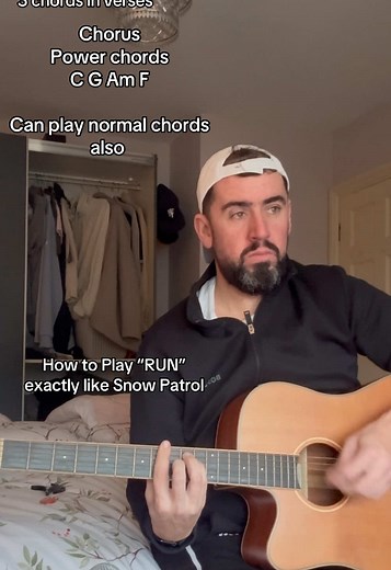 Guitar Tutorial for 'Run' by Snow Patrol