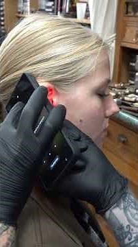 Getting a piercing in my ear. Did this HURT? #piercing #ear #thehague #shorts