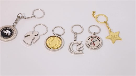 Manufacturers Wholesale Metal Souvenir Custom Rotate Keychain Make Your Own Logo Metal Keychain