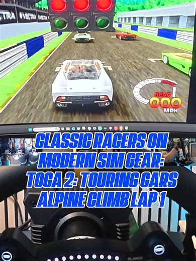 TOCA Touring Cars 2 at Alpine Climb By Codemasters - Classic PlayStation Racer on Modern Sim Gear with POV #TOCA #Codemasters #retrogaming