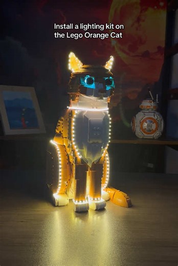 How to Install a Lighting Kit on the Lego Orange Cat