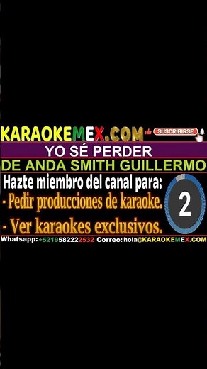 Karaoke Vicente Fernandez - Yo Se Perder #karaokemex