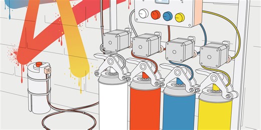 DIY Spray Paint System Creates Hundreds Of Colors Instantly