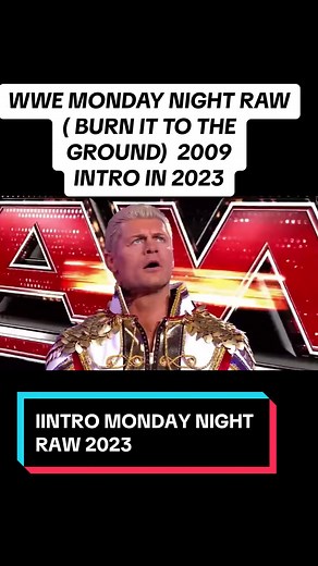 WWE Raw 2009 Intro: Burn it to the Ground Remake in 2023