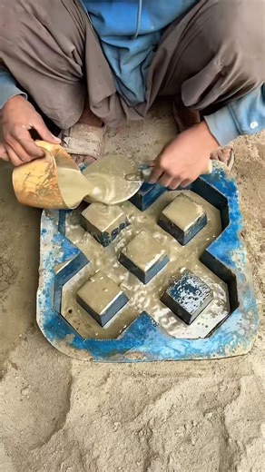 Making Process of Geometric Interlocking Cement Tile