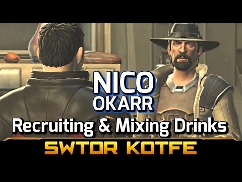 SWTOR KOTFE ► Recruit Nico Okarr & Mix Drinks for Him (Alliance Contract, Fallen Empire)