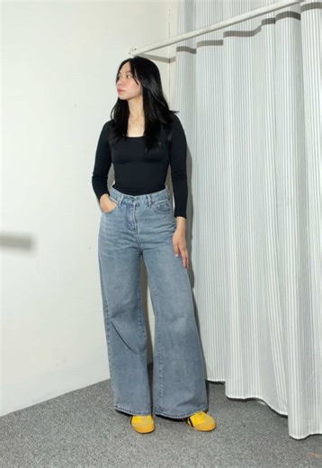 Basic Fit Outfit Ideas for Long Sleeve & Baggy Pants