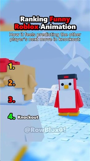 Ranking Funny Roblox Animation #transition #knockout