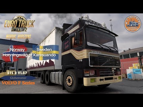 POV Driving Volvo F Series Rigid + BDF Trailer｜Norway ~ Sweden Route｜ETS2 Mod Showcase