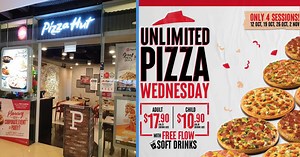 Pizza Hut Is Bringing Back Its Buffet from $10.90 Per Pax Every Wednesday