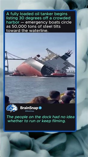Oil Tanker Sinks at Harbor