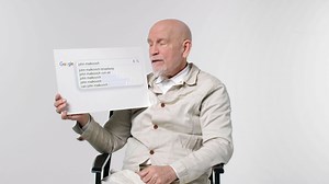 7.2K views · 156 reactions | John Malkovich joins WIRED to answer his most searched questions from Google. What was the hardest part about being in "Death of a Salesman" on Broadway? Can he speak French? What does he think of Bill Hader's SNL impression of him? John answers all these questions and more! | WIRED Autocomplete Interview | Facebook