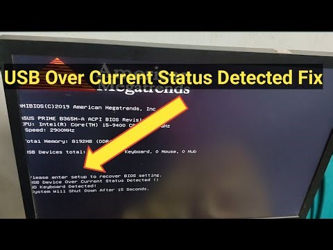 USB Device Over Current Status Detected Fix | Shutdown in 15 Seconds Problem Solution 100% Working