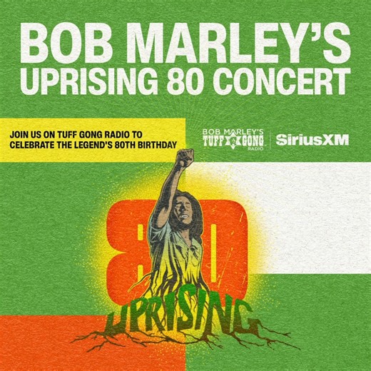 Happy 80th birthday to the one and only Bob Marley❤️ Join us as we pay tribute to his legendary sound on Tuff Gong Radio with epic performances and soulful reggae beats. Listen now: https://sxm.app.link/BobMarleyTribute-FB | SiriusXM