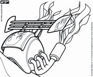 The shell of the snail Burn coloring page printable game