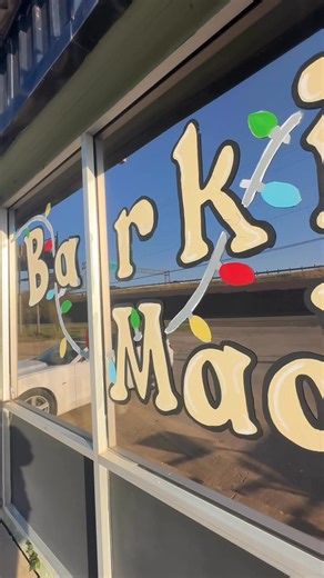 Christmas window painting has started! I love watching a window come together! | Colors By Bree