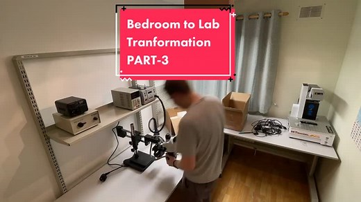Part-3 of bedroom to lab transformation