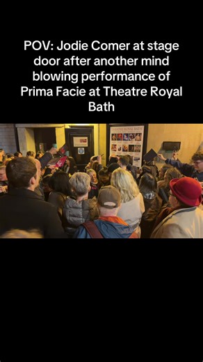 Jodie Comer at stage door following another mind blowing performance of Prima Facie at Theatre Royal Bath. #jodiecomer #primafacie #stagedoor #theatre